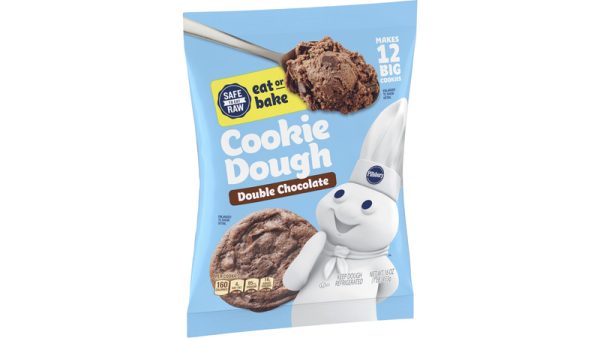 Pillsbury Ready to Bake Double Chocolate Refrigerated Cookie Dough, 12 Big Cookies, 16 oz