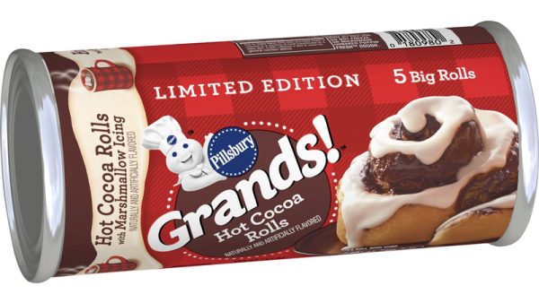 Limited Edition Pillsbury Grands! Hot Cocoa Rolls with Marshmallow Icing