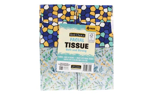Facial Tissues 4-Pack