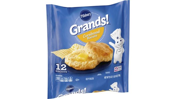 Pillsbury Grands! Cornbread Biscuits, Frozen, 12 Biscuits, 25 oz.