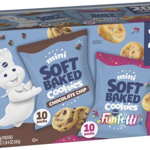 Pillsbury Chocolate Chip and Funfetti Mini Soft Baked Cookies 20 Count
