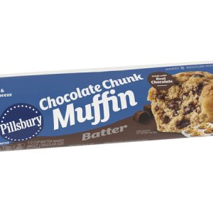Pillsbury Chocolate Chunk Muffin Batter, Cut and Squeeze Package, 16.5 oz