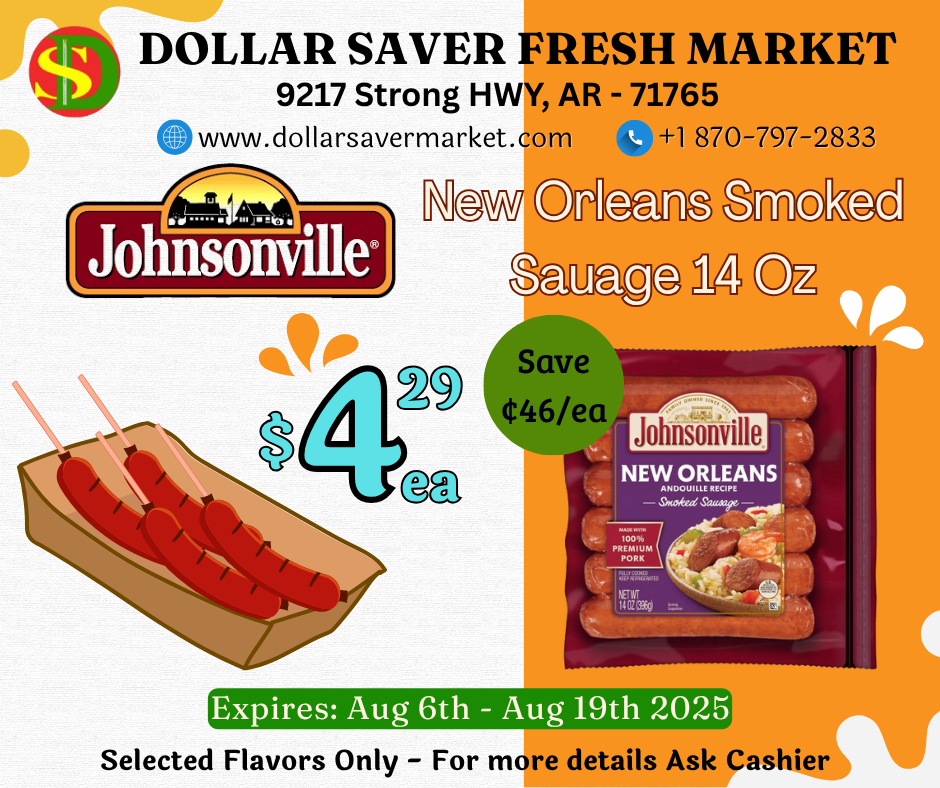 Johnsonville Orleans Smoked Sauage